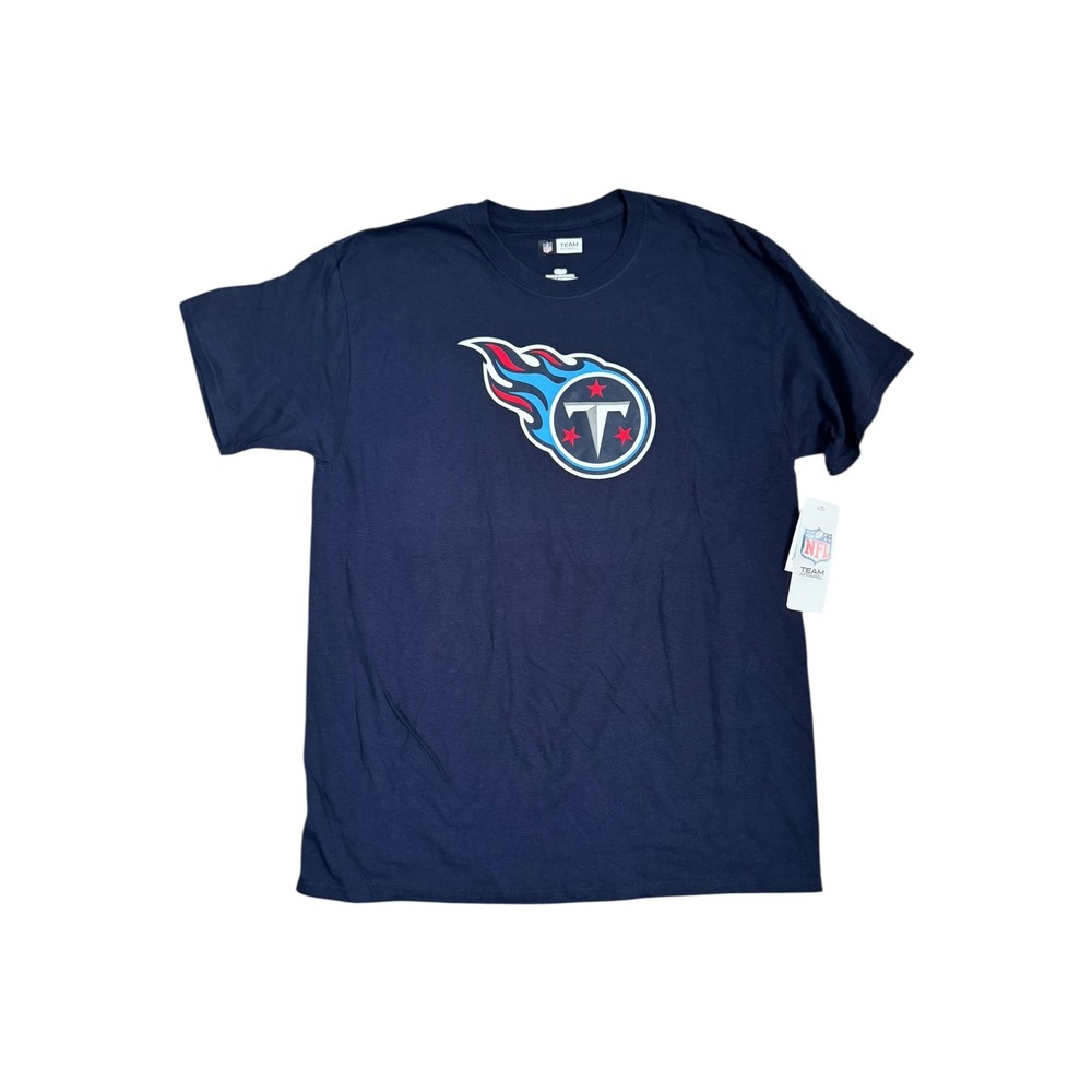 NFL Tennessee Titans T-Shirt Football Graphic Tee Navy‎ Men's Large NWT New